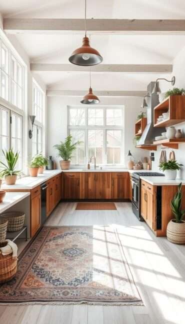 modern boho kitchen, boho decor minimalist