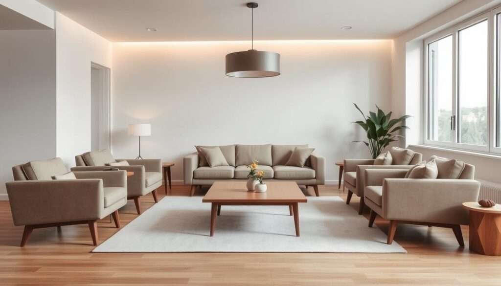 sofa selection and placement for flow and function