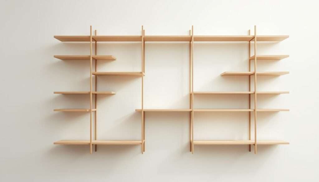 vertical shelves