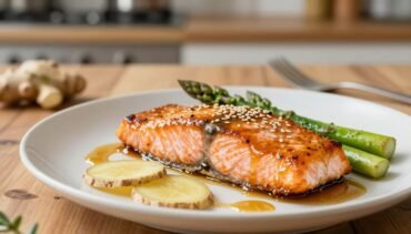 Baked Honey Ginger Salmon