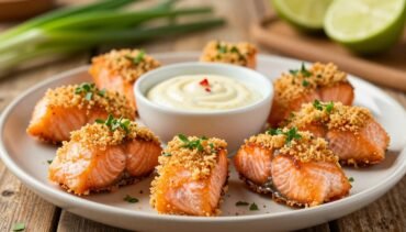 Bang Bang Salmon Bites (Air Fryer or Oven)