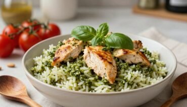 Chicken Pesto Rice: Creamy, Easy Dinner for Busy Weeknights