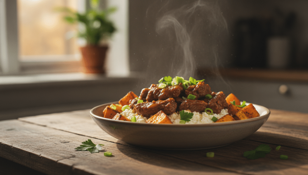 cottage cheese and beef bowl cottage cheese and beef bowl