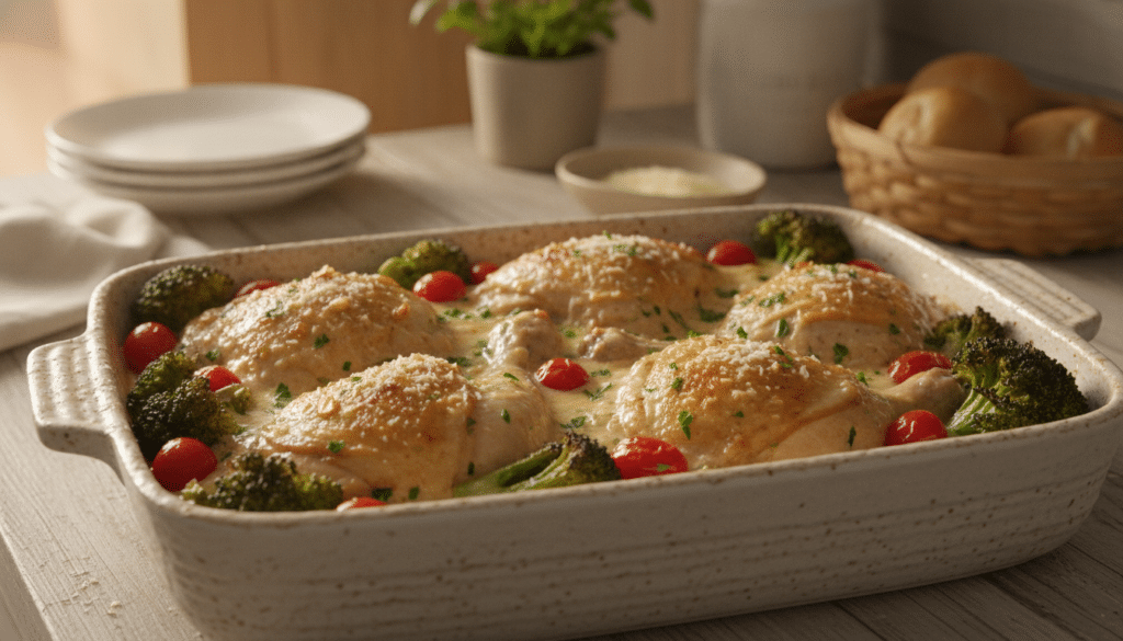 creamy garlic parmesan chicken bake creamy garlic parmesan chicken bake