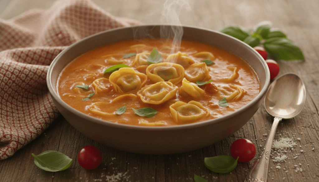 creamy tomato basil tortellini soup creamy tomato basil tortellini soup