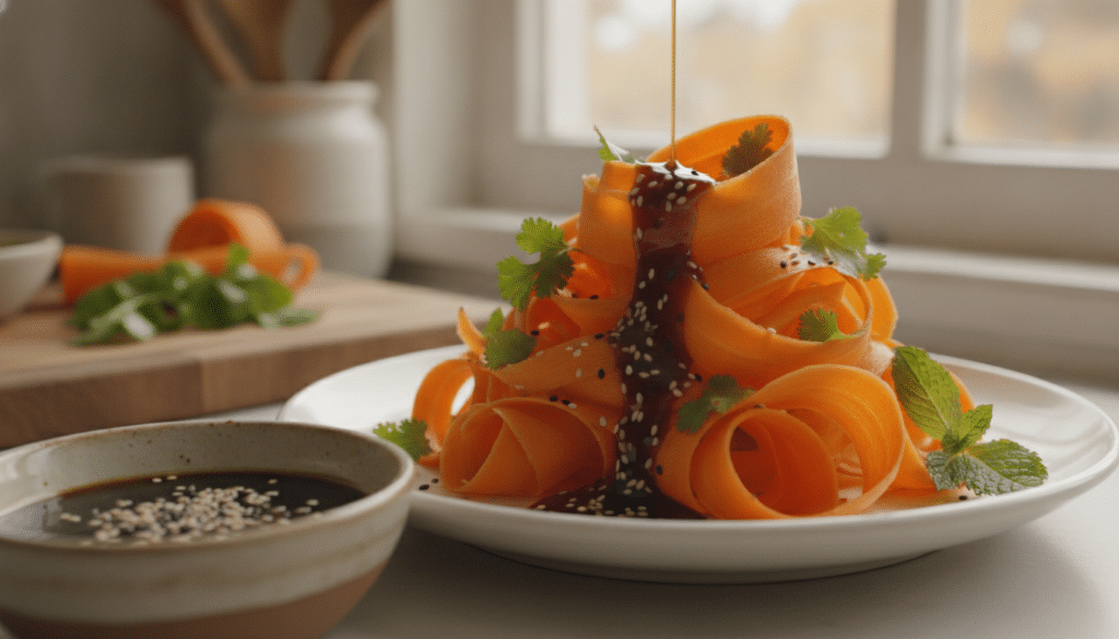 sesame-soy dressing for carrot ribbon salad sesame-soy dressing for carrot ribbon salad